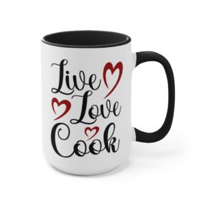 Live-Love-Cook-Red-Black-Mug-Black
