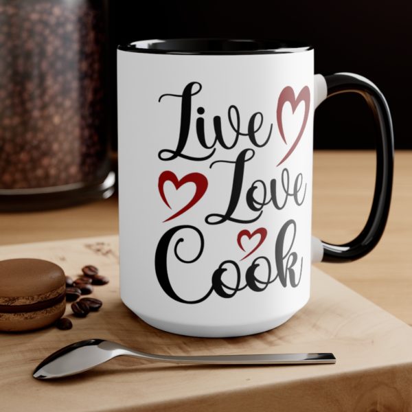 Live-Love-Cook-Red-Black-Mug-Black