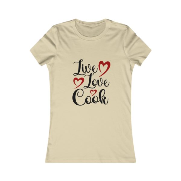 Live-Love-Cook-Womens-T-Shirt-Cream