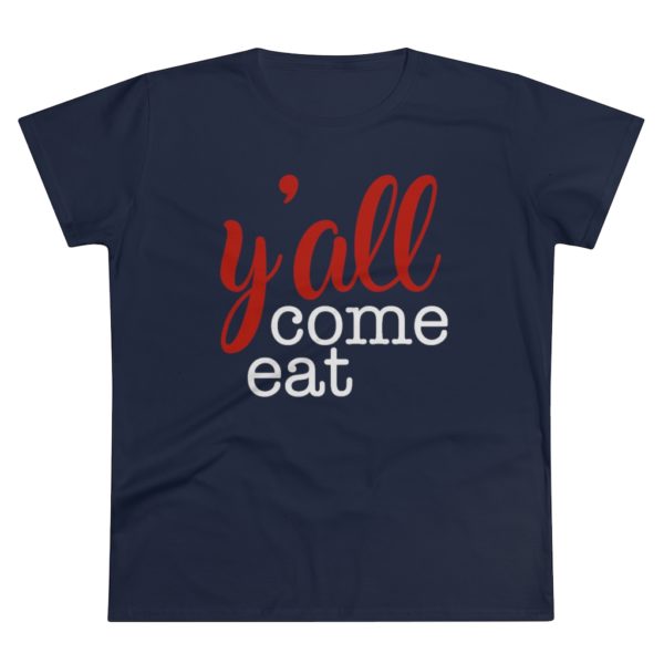 Y'all-Come-Eat-Red-Womens-Tshirt-Dark-Blueberry