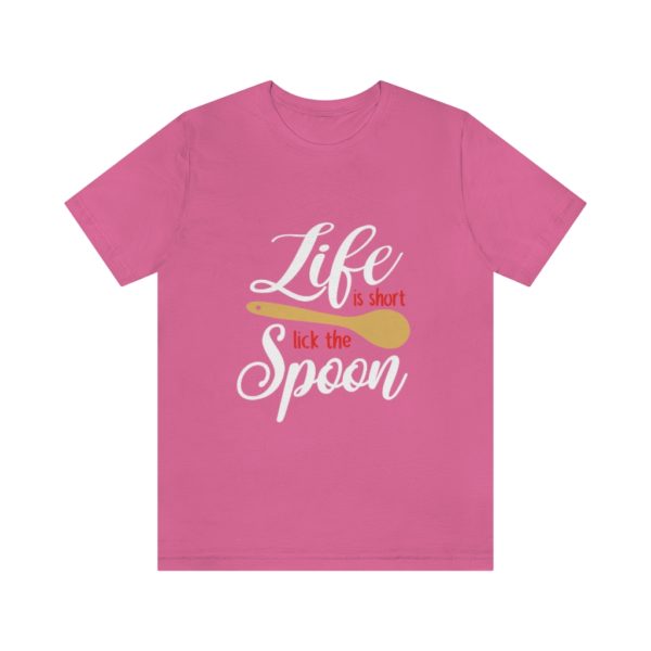 Life-is-Short-Lick-the-Spoon-Unisex-Tshirt-Strawberry